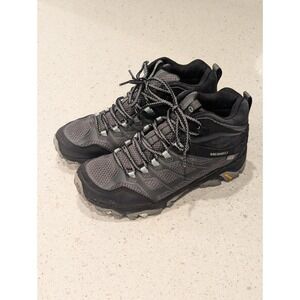 MERRELL Women's Granite Hiking Shoes Size 8.5 Gray Waterproof Select Dry Hi-Top